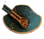 Mango Wood Bowl with Server Set