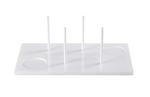 White Bagel on Board Acrylic Tray