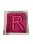 Acrylic Cocktail Napkin Holder with Initial