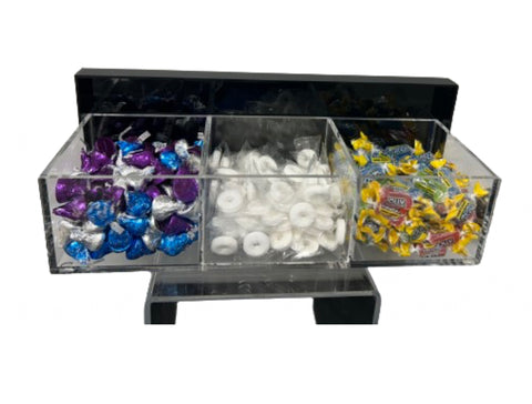 3-Section Candy  witBoxh Lid