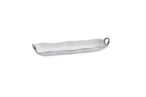 Silver Handle Cracker Tray
