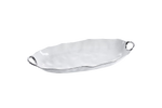 Silver Handle Long  Deep Oval Server