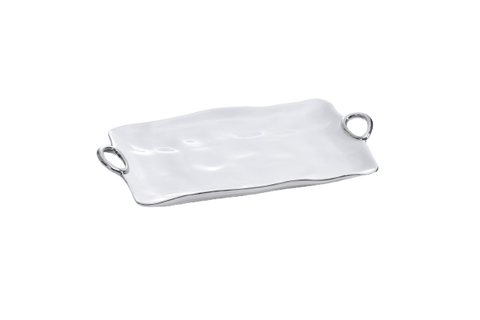 Silver Handle Large Platter