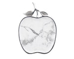 Silver Trimmed Marble Apple Platter